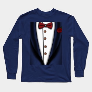 Man's Suit Long Sleeve T-Shirt